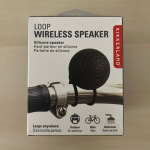 `Kikkerland US126-BK Portable Bluetooth Speaker - Black - New Sealed